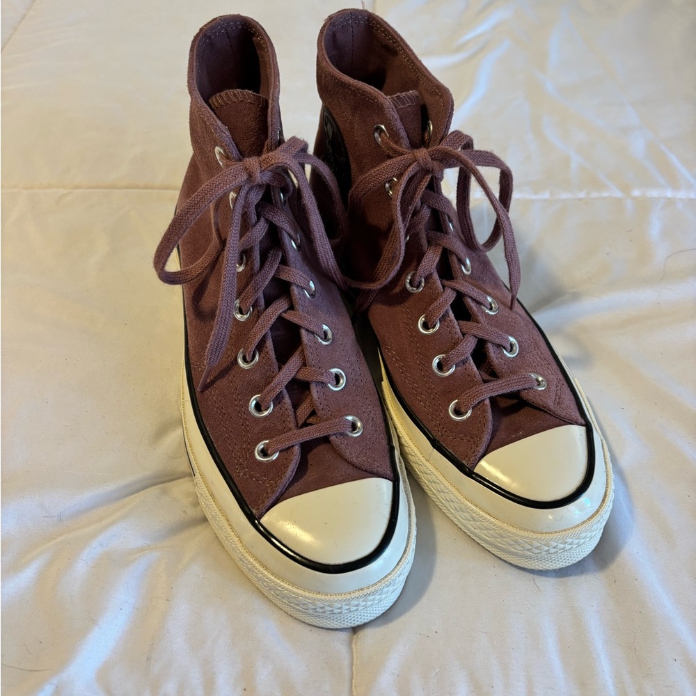 Converse Chuck Taylor All Star Platform Hightop Suede Mauve Unisex Size 6
